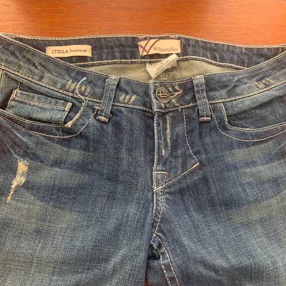 Vintage Low-rise William Rast Flare Jeans - Size 25 - Picture 3 of 4